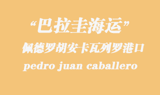佩德羅胡安卡瓦列羅(pedro juan caballero)港口